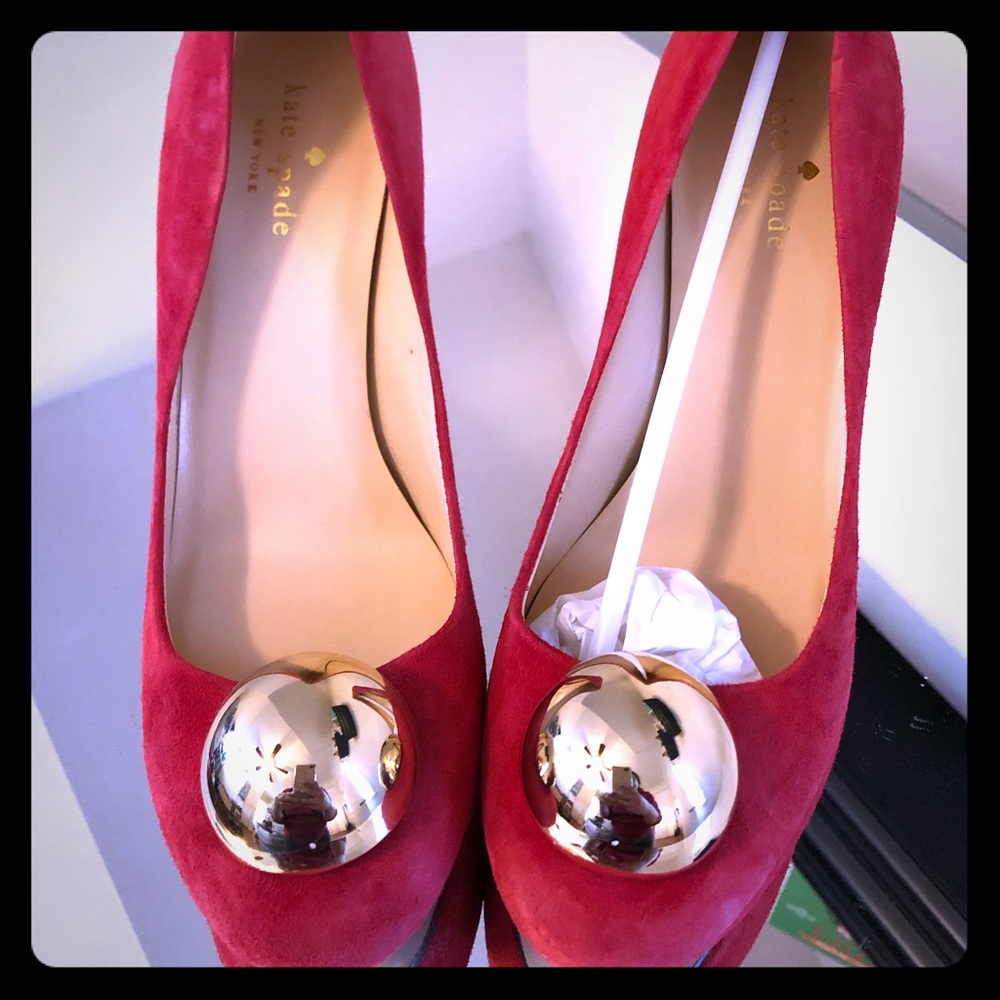 Red Kate Spade Heels NEW 8.5